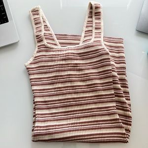 Abercrombie ribbed striped dress
